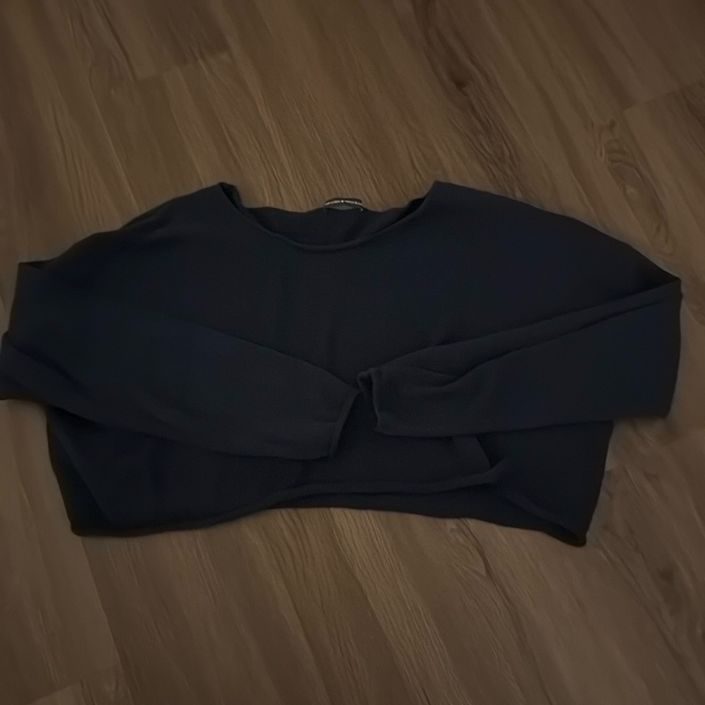 Brandy Melville Cropped Blue Sweater
